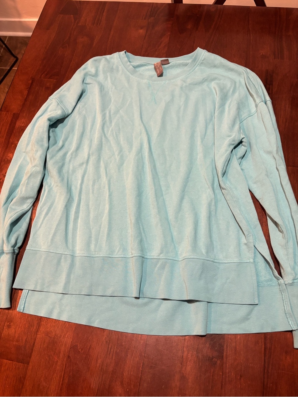 Sweaty Betty Bright Blue Women's Layered Crewneck Top